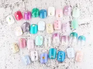 4月28日(火)11時30分​〜​ハンドオフなしラメグラデーション+パーツ💅