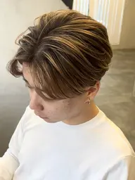 【メンズ限定】 バレイヤージュカラー＋ダメージ補習トリートメント