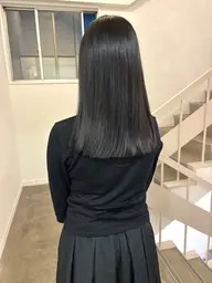 カラー+髪質改善ストレート¥17.700​〜​