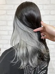 🪐ミニモ限定セール‼️🪐インナーorイヤリングカラー(ブリーチ➕カラー)➕3step艶トリートメント🧡