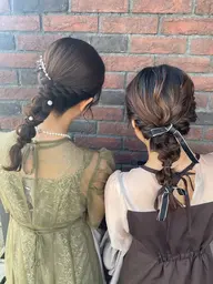 お呼ばれヘアセット🎀✨