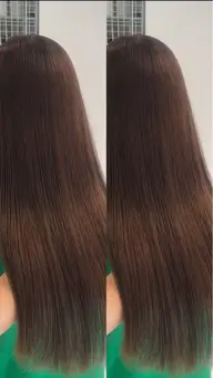 ブリーチなしワンカラー　髪質改善2ステップトリートメント