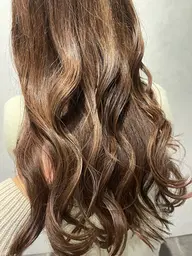 【ハイライトカラー】ハイライト(ブリーチ)+オンカラー+AMASIAトリートメント