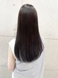 【学割U24🇰🇷】ブリーチなしの透明感×暗髪ワンカラー【平日限定】