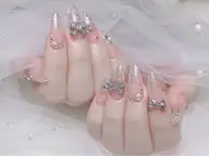 チップ長さだし💕10本持ち込みデザインコース❤️‍🔥ラインストーンパーツつけ放題 ¥12980→11980