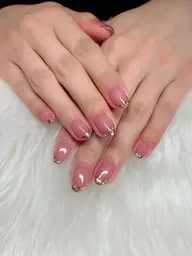 【練習モデル】チップ長さだし✨ガラスフレンチ🎀ハンドケア付き💅