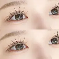 《ナチュ盛れNo.1💐》すっぴんも盛れるマツエク✖️コーティングで束感デザイン80-100本