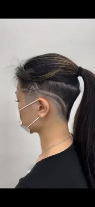 カット+ラインアート+シャンプー