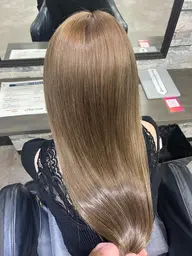 ダメージレスカラー+つるりんちょトリートメント