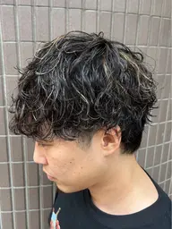 メンズカット&ハイライト