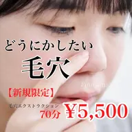 ❤️初回限定❤️何しても改善しなかった…毛穴でお悩みの方必見✨男女ok✨【毛穴エクストラクション】70分