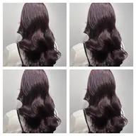 【ミニモ限定メニュー💞】うる艶カラー💜＋スティーブンノルコーティングtreatment🎀＋コテ巻き仕上げ付き🍒