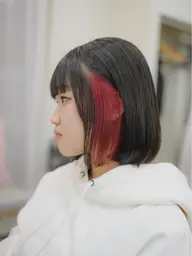 【インナーカラー】内側ブリーチ＋カラー