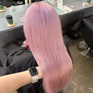 ✨️🦄ミニモ限定🦄✨️カット+ダブルカラー[ブリーチ]＃暖色カラー＃髪質改善＃韓国風