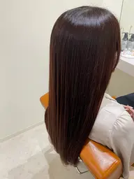 透明感カラー＋髪質改善TR＆スパ