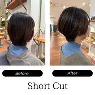 (水曜日以外)✨️くびれショートカット＆髪質改善トリートメント✨️
