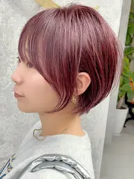 カット＋前髪縮毛矯正＋Aujua4step＋超音波アイロン【顔周りカット/錦糸町】