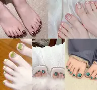 【minimo限定】夏に人気の透明感マグネットフット✨甘皮ケア込み◎うるつや足元に♡