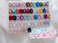 「ハンド」水光マグネットワンカラーネイル+チップ長さだし10本