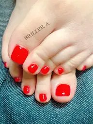 「オフなし」フットネイル(ワンカラーorラメ)