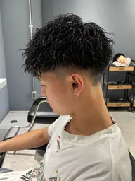 メンズツイストパーマ＋シャンプーブロー無料