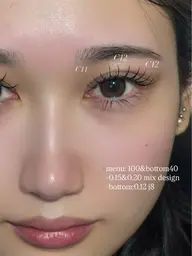 【🎀マツエク上下menu🎀】上100 本& 下30本　　　　　※初回オフ20本以上+¥550