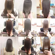 【艶と柔らかさを両立】髪質改善ストレート＋透明感カラー＋カット＋トリートメント✨ストレートでも自然な動きと上品なツヤを。