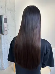 カット+酸性ストレート+髪質改善トリートメント🍎