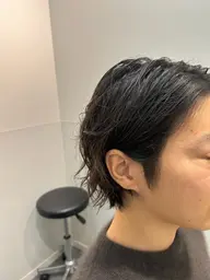 men's似合わせカット+パーマ+モテ眉カット+SB(フェザーパーマok)