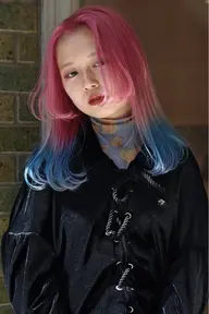 カラー➕デザインカラー(ブリーチ無し）