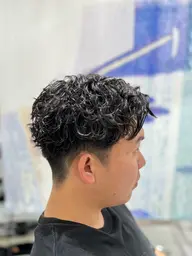 【全員OK】メンズカット+波巻きパーマ/柔らかい動き¥10000