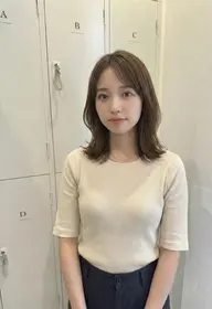 【３周年限定】うる艶カラー＋デザインカット＋aujua4ステップTr¥9350