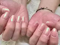 【他店オフ有り】Jr.ネイリスト応援コース/うるツヤ★オーロラミラーネイル(スカルプオフは別途2500円)