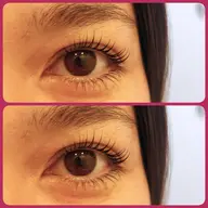 まつ毛パーマ　束コーティング仕上げ💚