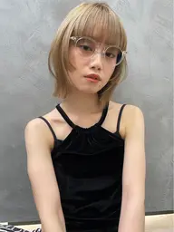 【ハイトーンにされる方に💫】カット+カラー+全頭ブリーチ+うる艶トリートメント💎⸝⋆