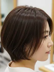 グレイカラー  （白髪染め）  モデル  ショート（リタッチ）