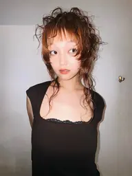 カット＋ブリーチなしダブルカラー🍎🍏+外部補修トリートメント✨[暖色カラー/ブリーチなし]