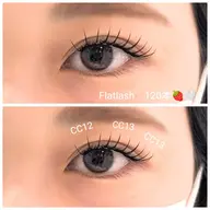 【他店オフ無料🌈✨】フラットラッシュ🎀120本【コーティング仕上げ✨】