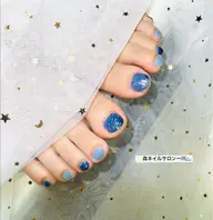 💕シンプルフットネイル✨ラメグラ💖「2色可能」「オフ込み」