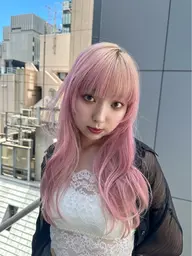 【‪‪❤︎‬‪‪ハイトーンダブルカラー❤︎‬】ブリーチ＋カラー＋Aujua1stepトリートメント