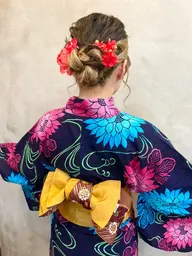 🍉浴衣お着付け＋ヘアセット（9時​〜​）+指名料¥500🍉