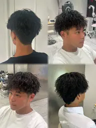 🌊カット＋波巻きパーマ🌊