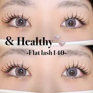 【&healthy🩰】まつ毛パーマ+フラットラッシュ80本