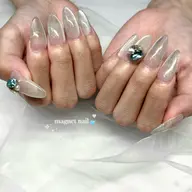 🍒【オフ込み】スカルプロング＋デザイン（パーツや簡単なデザイン）※やり放題ではありません