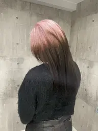 🎀デザインカラー🎀 ポイントブリーチ+ポイントカラー(インナーカラー、裾カラー、イヤリングカラーなど)🤍