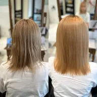 ブリーチ履歴1回の方はこちら✨髪質プレミアムストレート&トリートメントコース♪ ¥33000