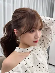 【✨✨当日限定メニュー✨✨】お出かけ前にオススメ🎀🙋‍♀️❣️ 前髪カット＋韓国ヘア巻き