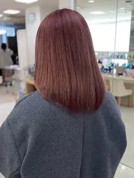 【人気No.2✨】透明感カラー➕Aujuaトリートメント🫧赤み・黄ばみ抑えて”柔らかツヤ髪”に♪（ブリーチ履歴OK）