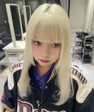 【抜きっぱなし　ブリーチ】ブリーチ➕髪質改善トリートメント#髪質改善#韓国#暖色#ロング#レイヤー