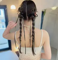 👗ハーフアップヘアセット✨お呼ばれ、お出かけ前に✨可愛くします🎀
